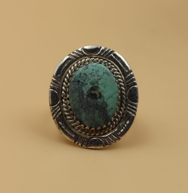 Turquoise GC Silver Ring