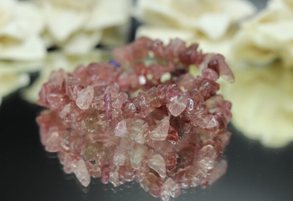 Cherry Quartz GC Chip Bracelet - Image 2
