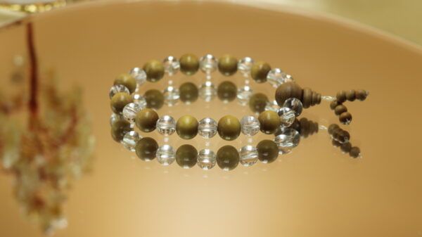 Clear Quartz and Chandan GC Bracelet
