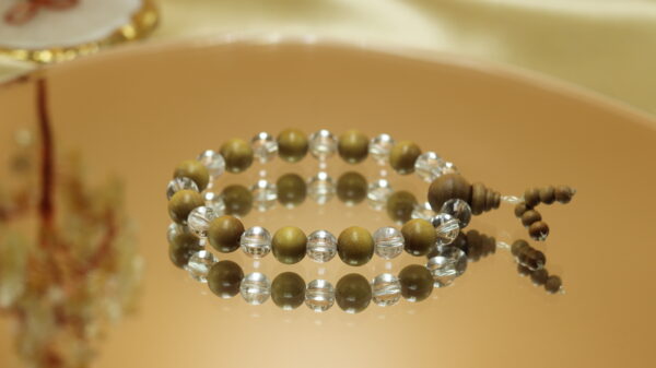 Clear Quartz and Chandan GC Bracelet - Image 2