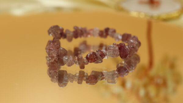 Cherry Quartz GC Chip Bracelet
