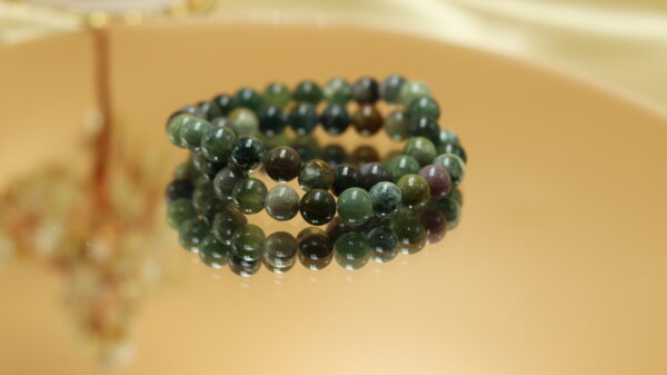 GC Natural Green Indian Agate Bracelet - Image 2