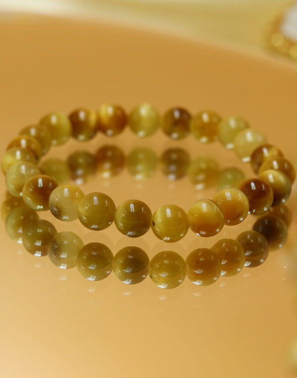 GC Natural Yellow Cats Eye Bracelet