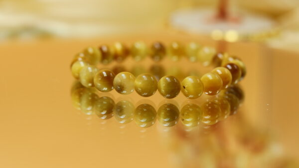 GC Natural Yellow Cats Eye Bracelet - Image 2