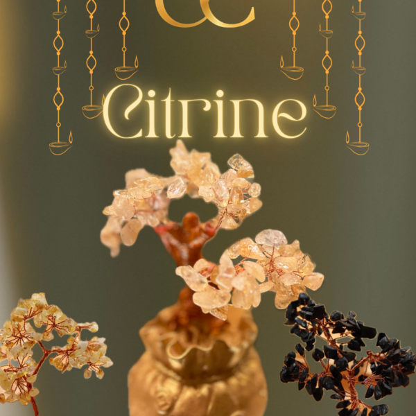 Enchanted Forest Treasure Bag Citrine Tree