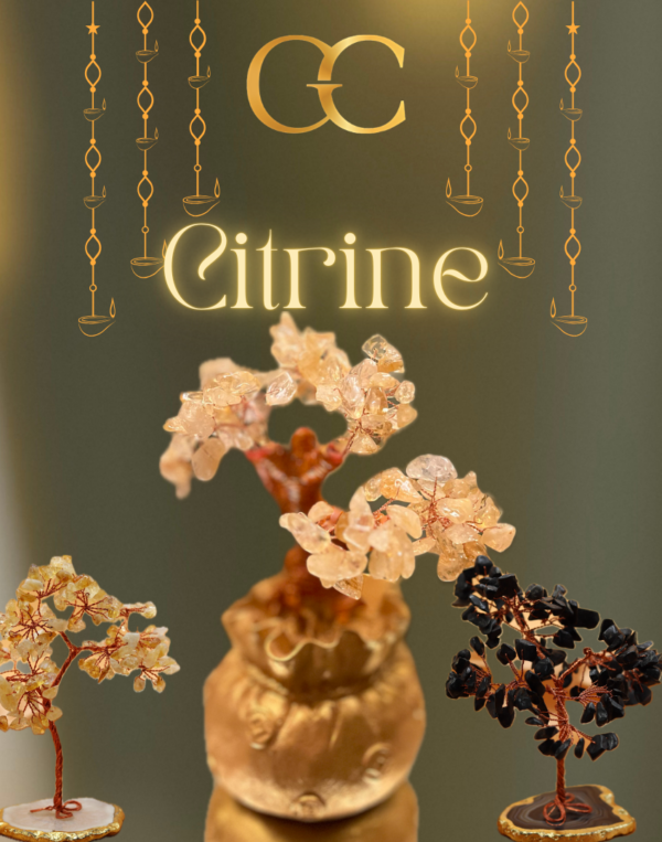 Enchanted Forest Treasure Bag Citrine Tree